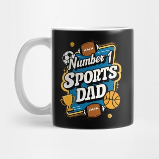 Number 1 Sports Dad | Father's Day | Dad Lover gifts Mug